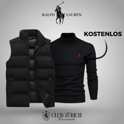 R&L Herren Daunenweste & Gratis Pullover Set – Stilvoll, Warm, Vielseitig