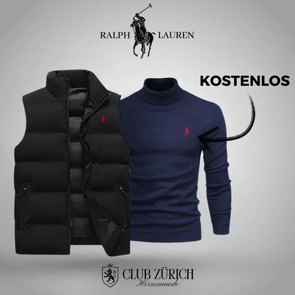 R&L Herren Daunenweste & Gratis Pullover Set – Stilvoll, Warm, Vielseitig