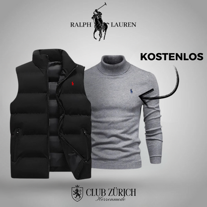 R&L Herren Daunenweste & Gratis Pullover Set – Stilvoll, Warm, Vielseitig