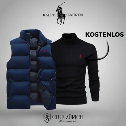 R&L Herren Daunenweste & Gratis Pullover Set – Stilvoll, Warm, Vielseitig