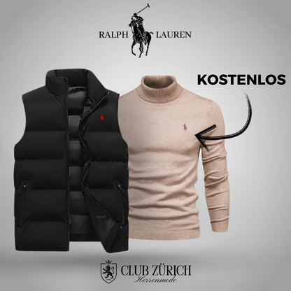 R&L Herren Daunenweste & Gratis Pullover Set – Stilvoll, Warm, Vielseitig